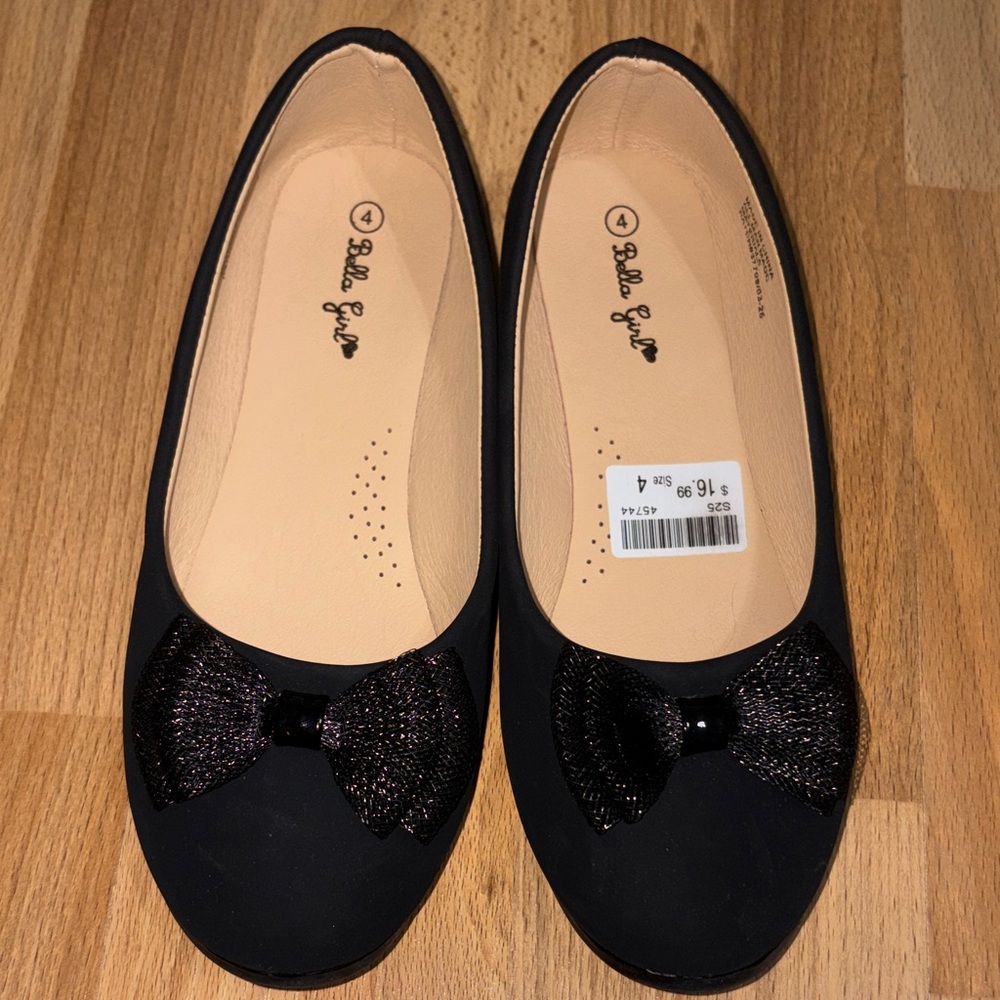 Bella Marie Black Dress Shoes for Kids